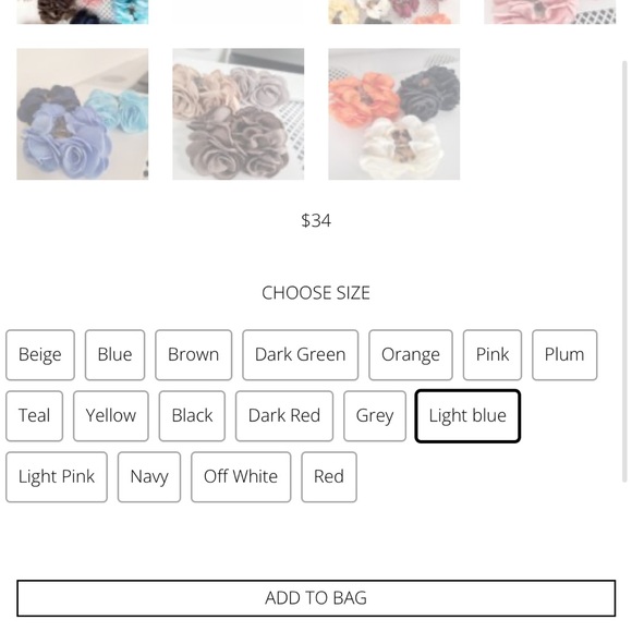 Sabina Sommer rose hair clip 🌸🌼🌺 - Picture 6 of 6